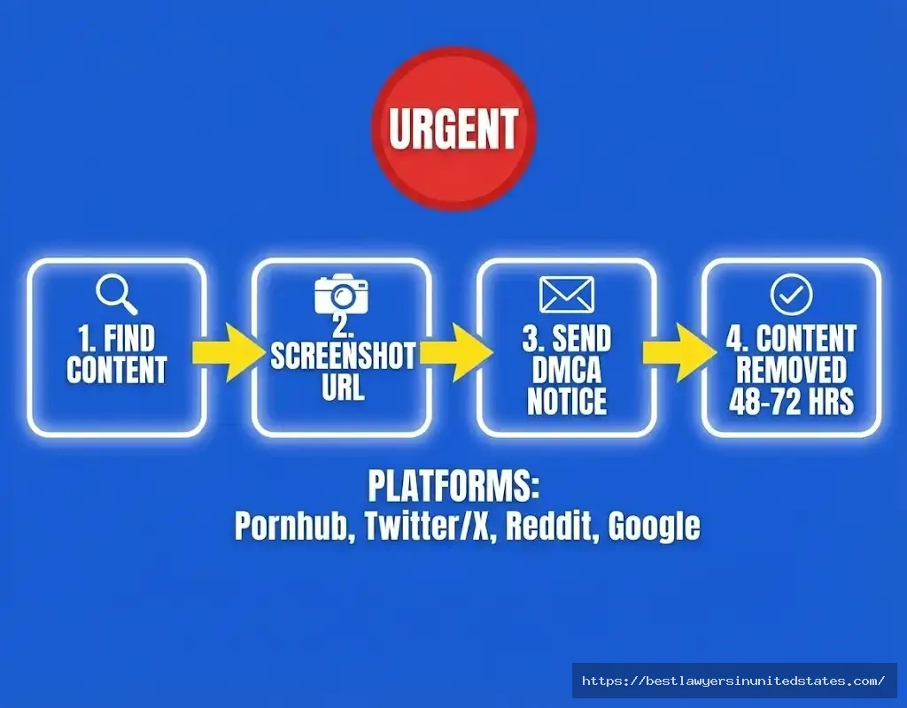 DMCA takedown process for non-consensual intimate images - step-by-step content removal guide for facial abuse victims