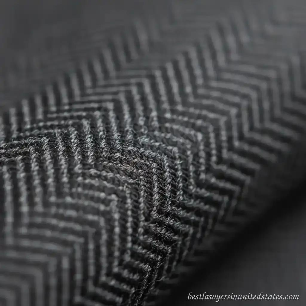 Premium wool fabric for lawyer suits - quality material close-up