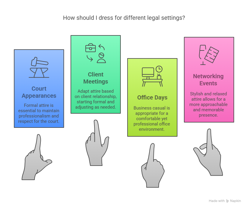 Dressing for Different Legal Settings