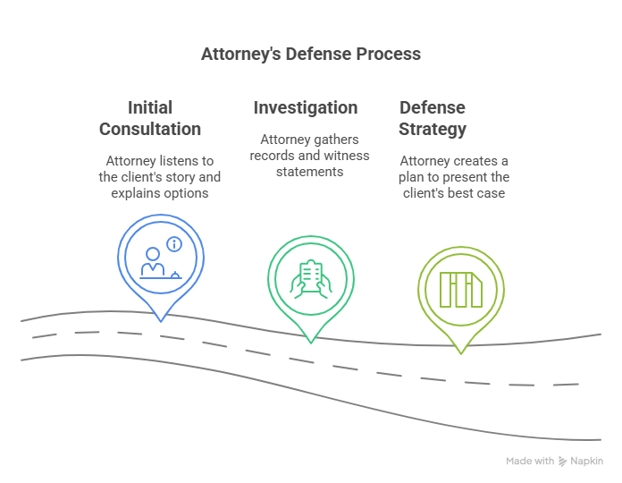 Steps an Attorney Takes in Your Defense