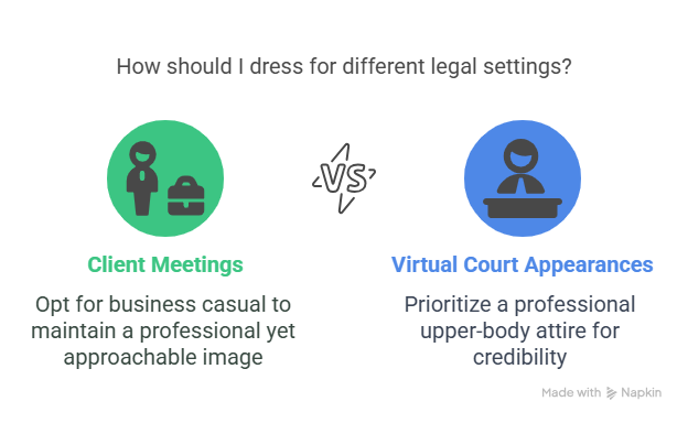 Dressing for Different Legal Settings