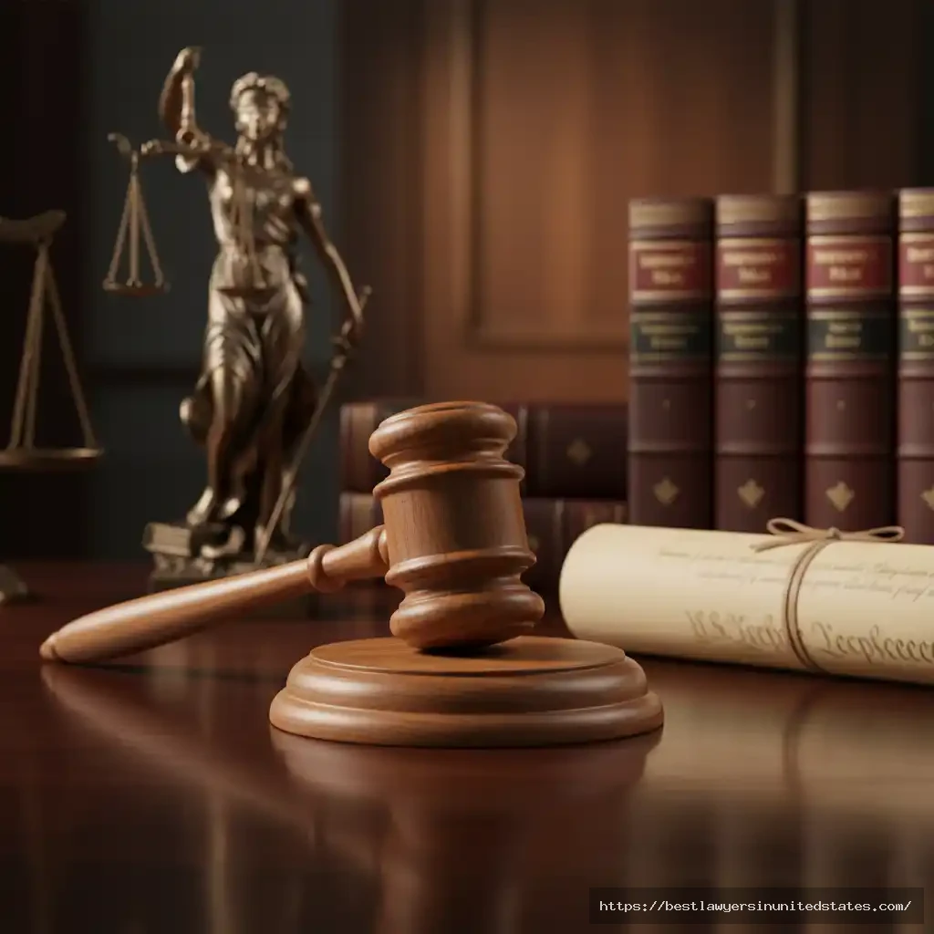 Courtroom gavel and legal symbols representing personal injury trial litigation in Georgia