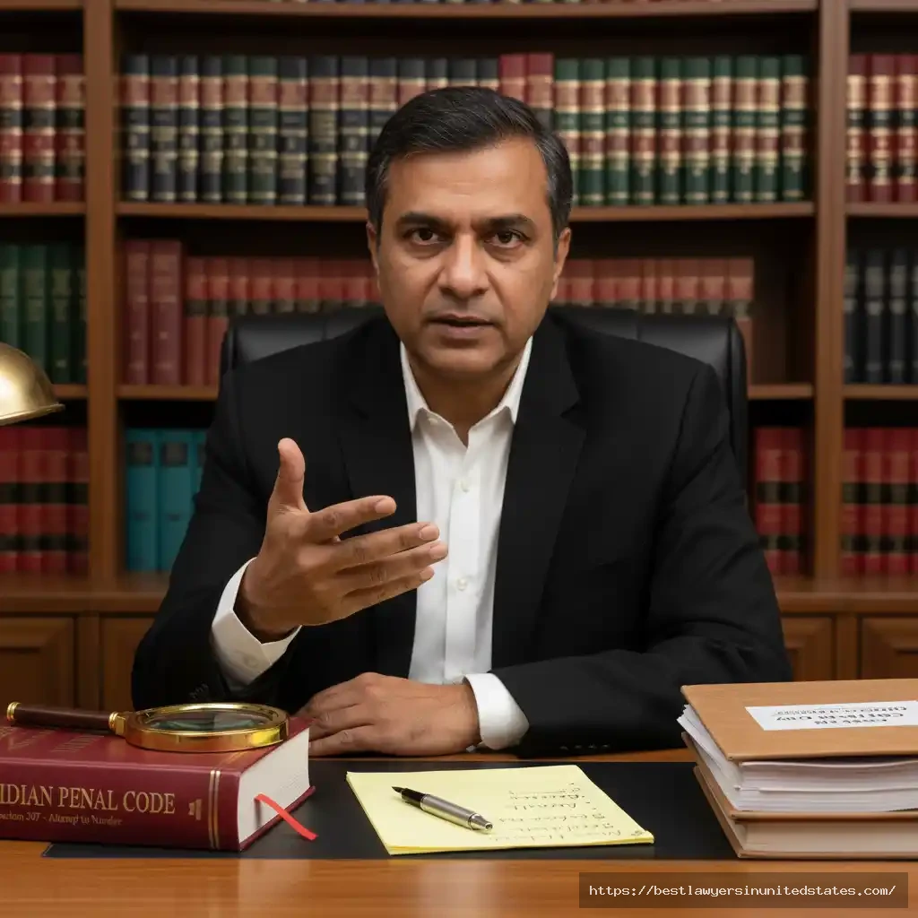 Criminal lawyer explaining mens rea (criminal intent) concept for IPC Section 307 with legal documents and IPC code reference