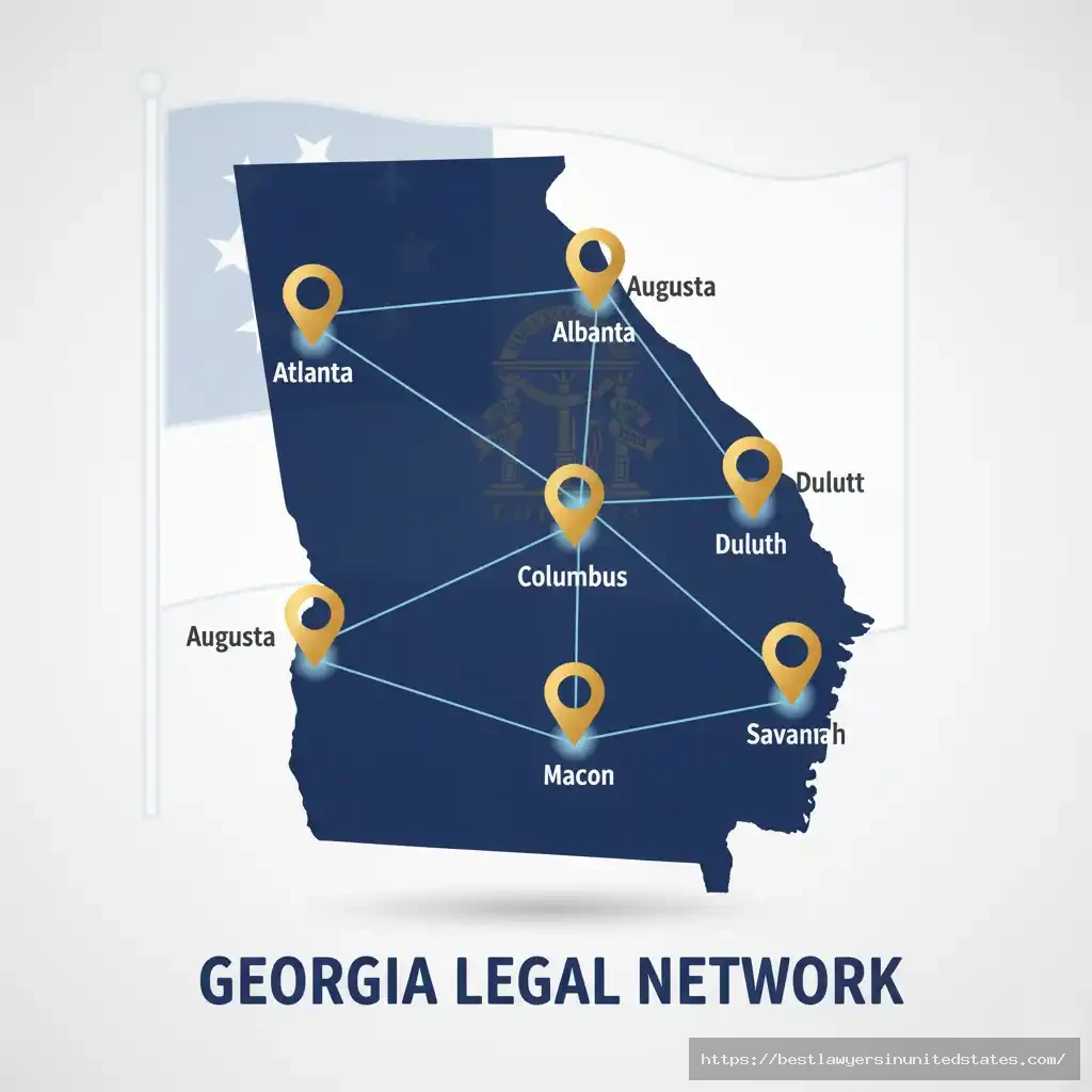 Ken Nugent Law Firm office locations across Georgia including Atlanta, Savannah, and Augusta
