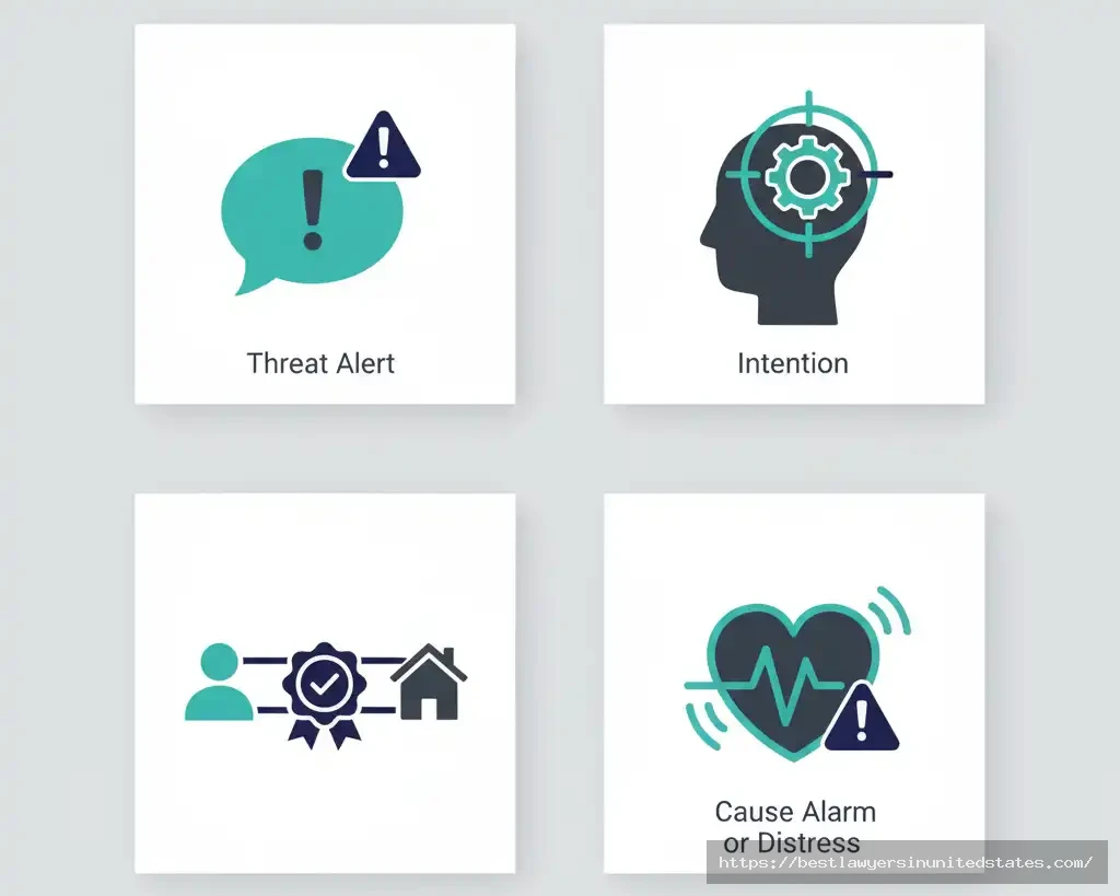 Ingredients of IPC 506—threat, intention, injury to person or reputation, causing alarm