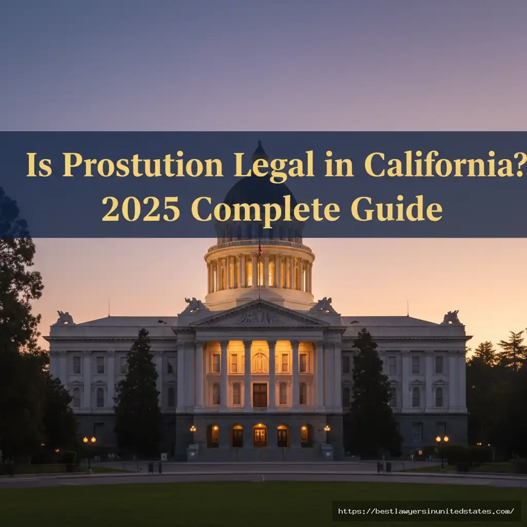 California State Capitol building at sunset representing California prostitution law overview 2025