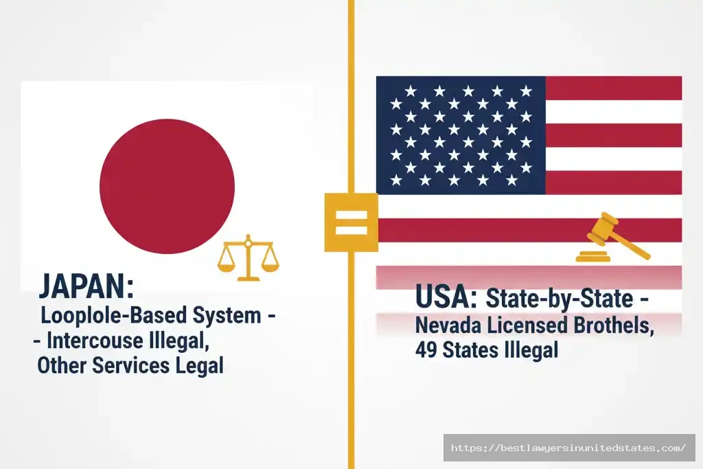 Comparison of prostitution laws between Japan and United States legal systems