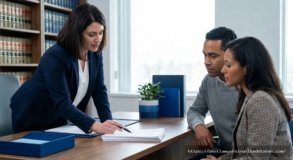 Couple consulting with divorce attorney in Missouri about uncontested divorce costs and options