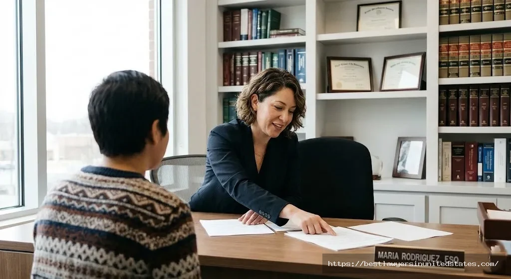 Divorce attorney consulting with client about Indiana divorce costs and legal options