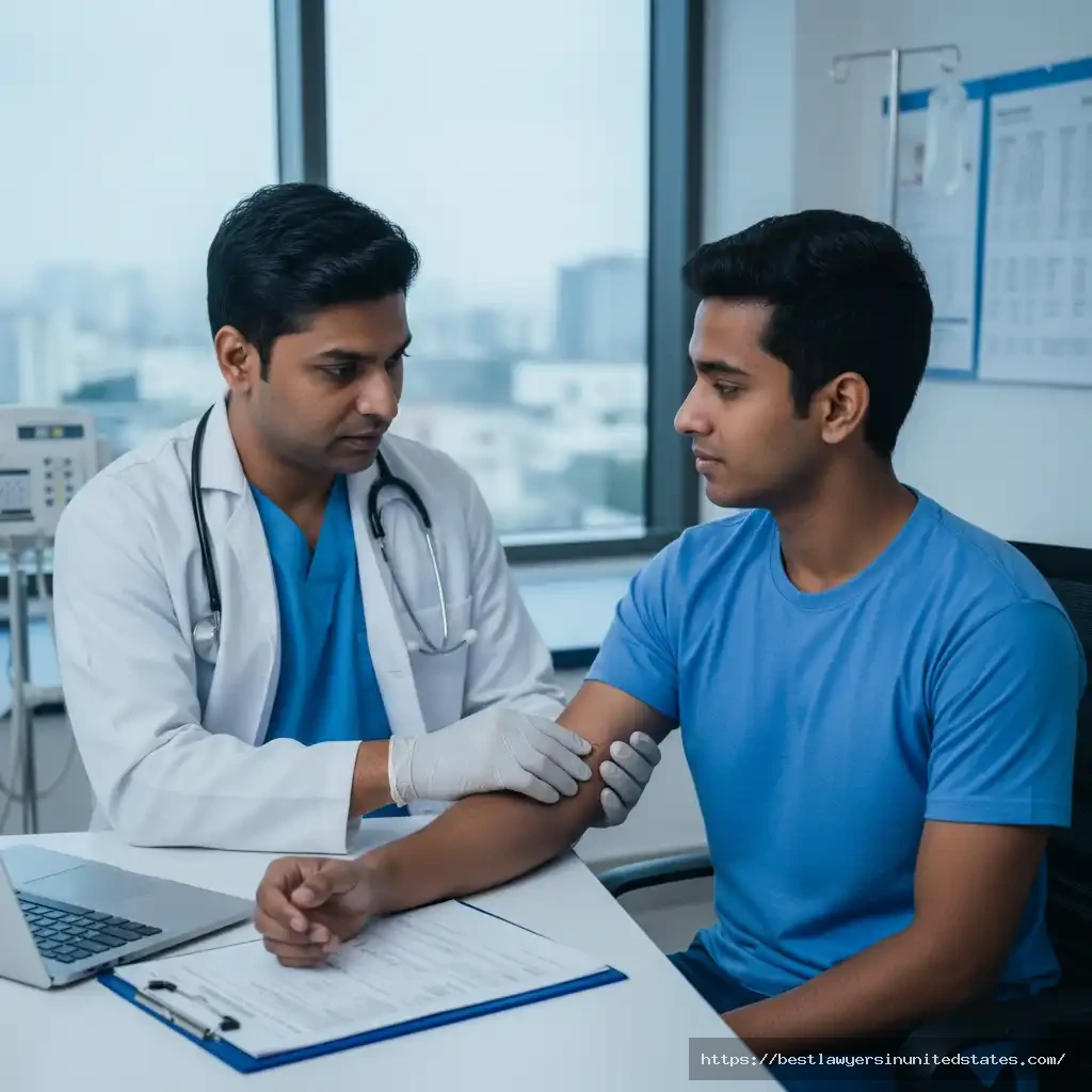 Doctor preparing medico-legal report as medical evidence in Section 323 IPC case