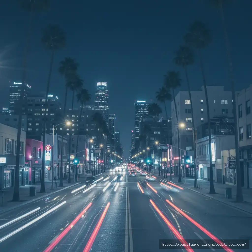 Figueroa Street in Los Angeles, known for prostitution-related law enforcement focus