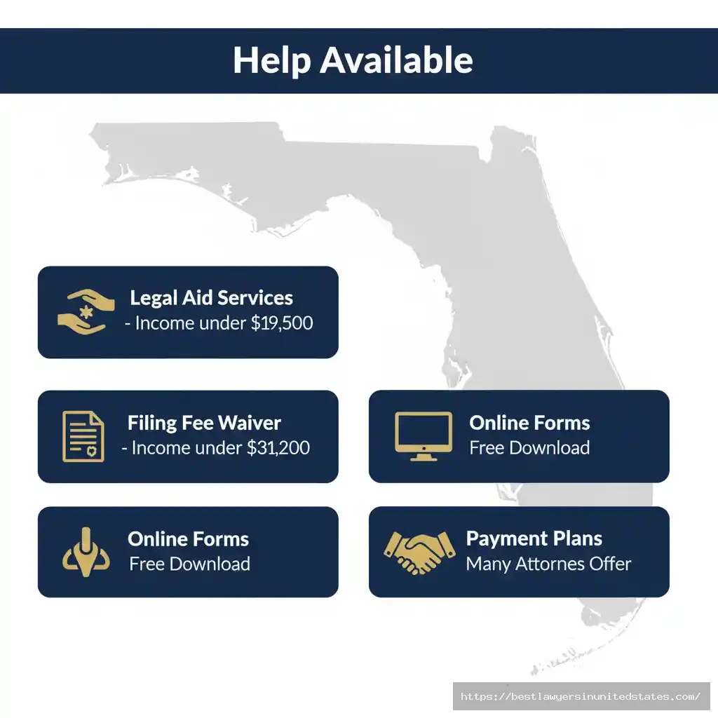 Florida legal aid resources for low-cost divorce including income eligibility and free form downloads