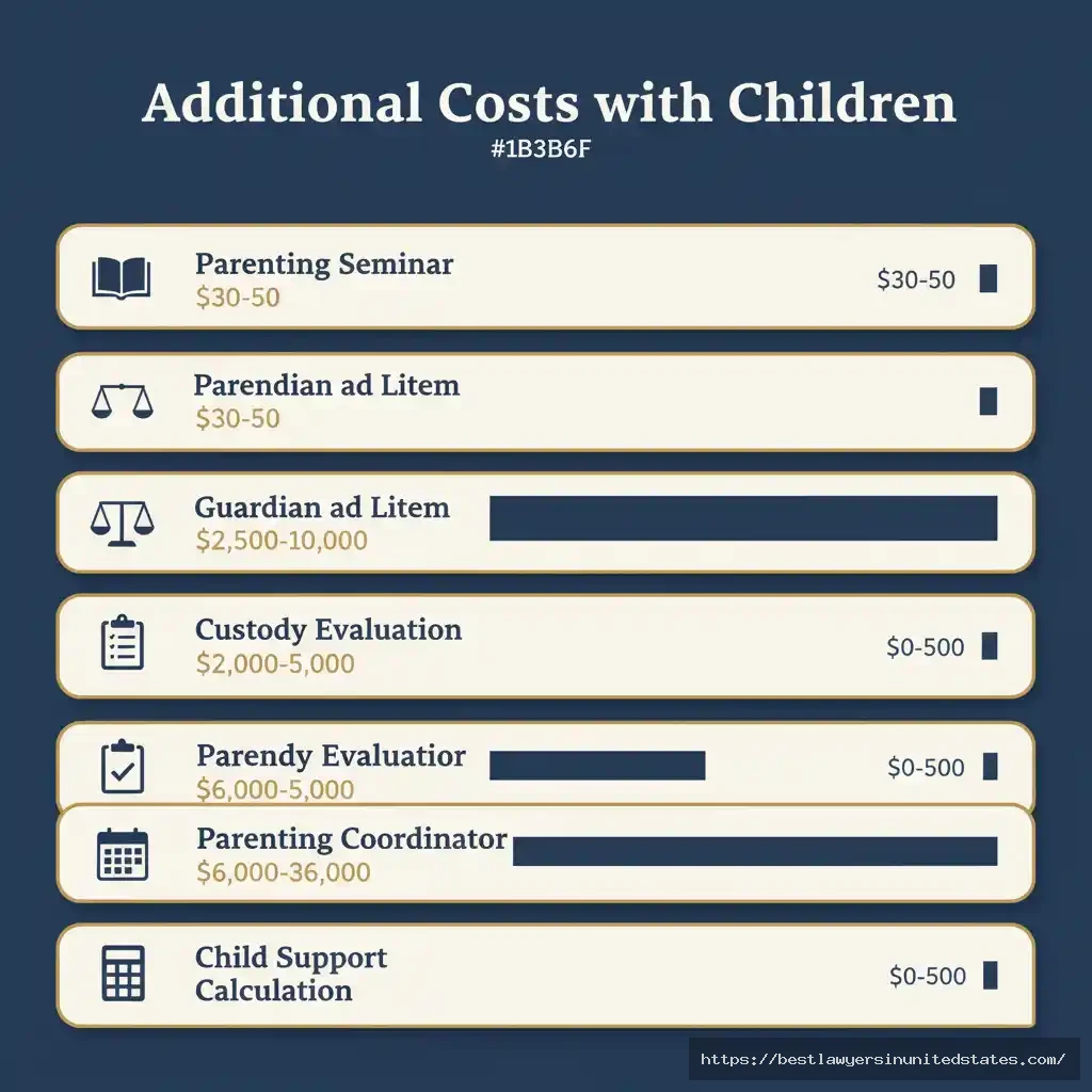 Georgia divorce additional costs for children - parenting seminars, guardian ad litem, custody evaluation fees