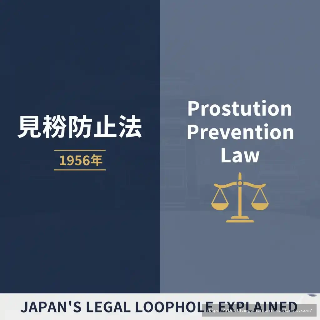 Japan Prostitution Prevention Law 1956 legal framework infographic