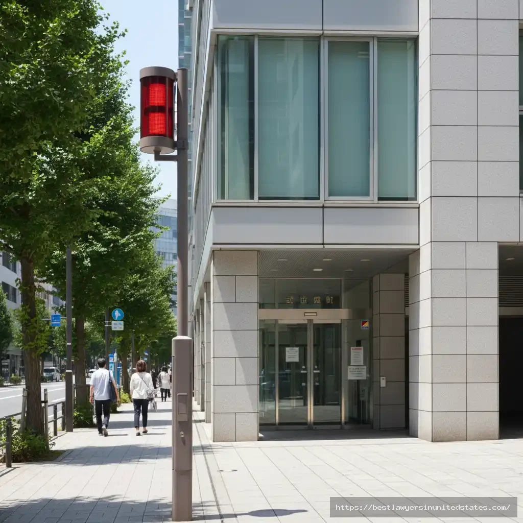 Japanese police station koban where tourists may be taken if detained in Tokyo