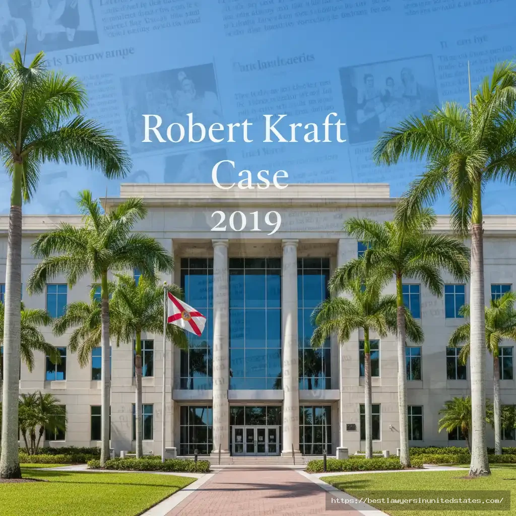 Jupiter courthouse representing 2019 Robert Kraft prostitution case in Florida