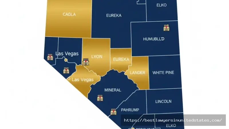Map of Nevada showing legal and illegal prostitution counties in 2025