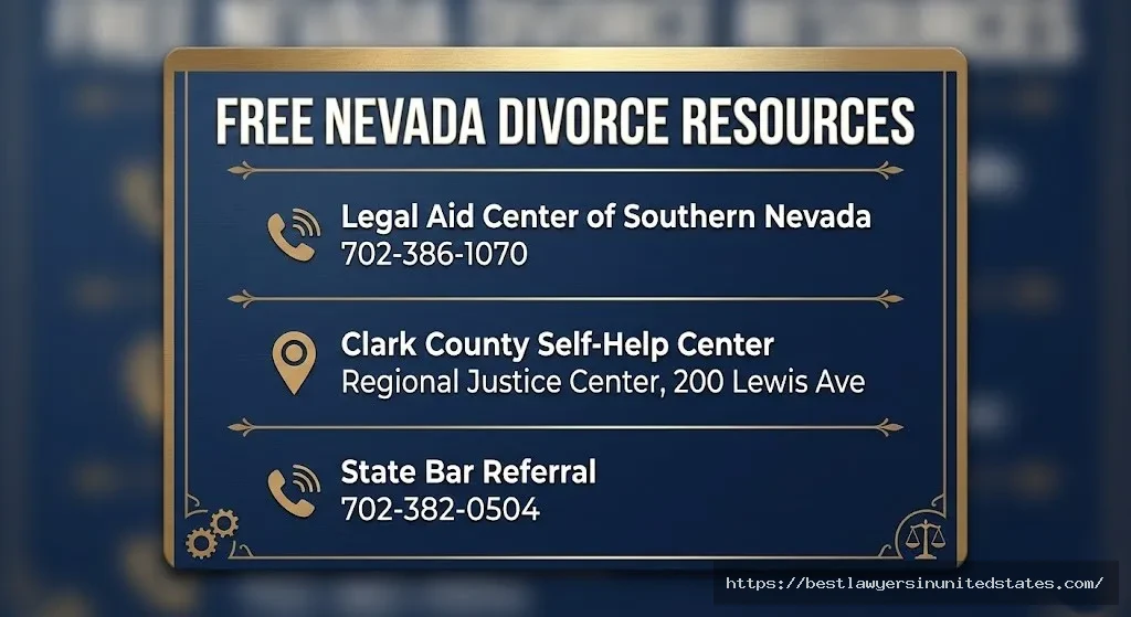 Nevada free legal aid resources contact information including Legal Aid Center and Clark County Self-Help Center