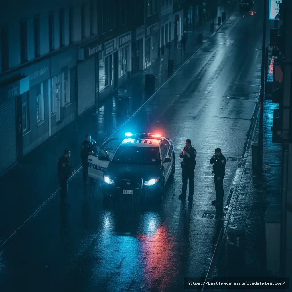 Police enforcement scene illustrating modern prostitution law enforcement.