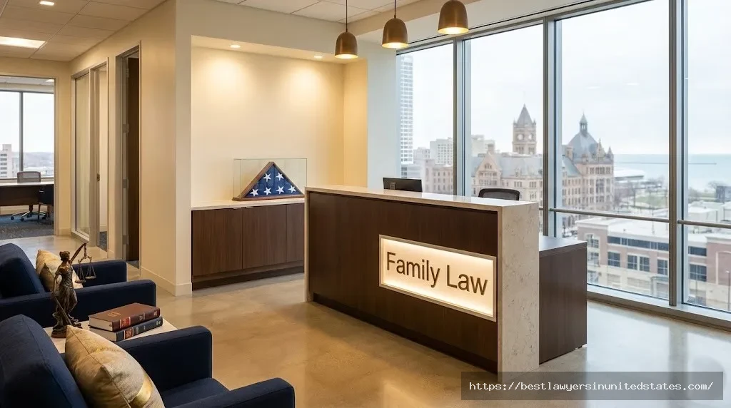Professional Wisconsin family law office interior designed for comfortable divorce consultations and legal meetings