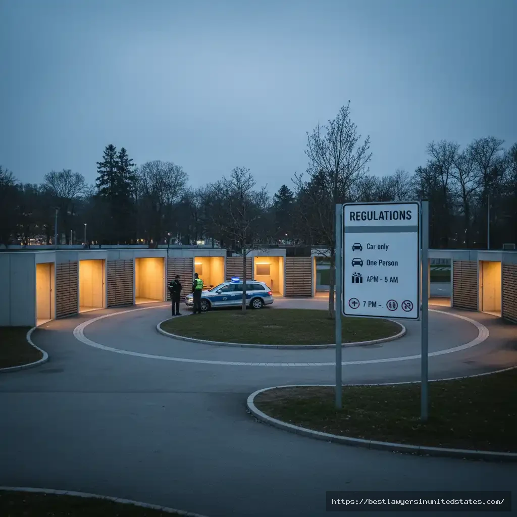 Swiss sex box facility in Zurich showing legal controlled zones for prostitution