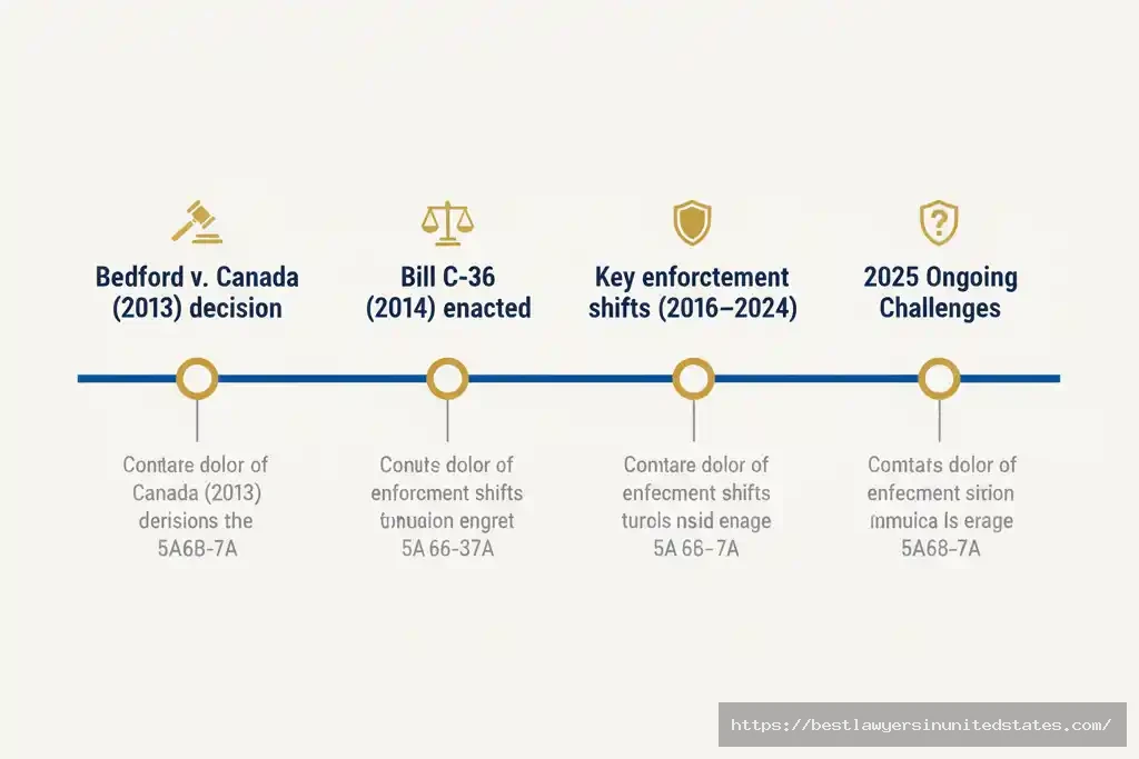 Timeline from Bedford decision to Bill C-36 and 2025 developments in Canada