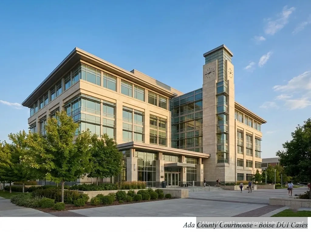 Ada County Courthouse in Boise Idaho where DUI cases are prosecuted and sentenced