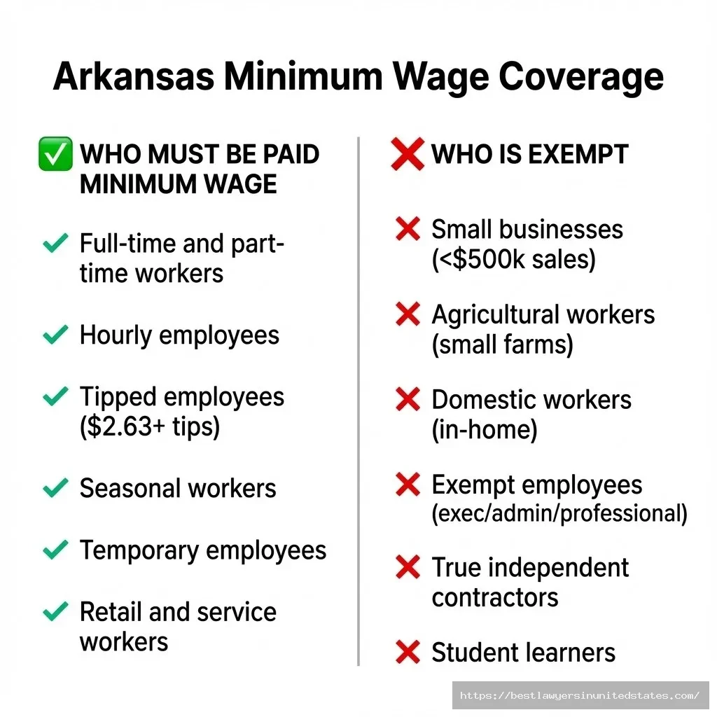 Arkansas minimum wage exemptions executive administrative professional independent contractor categories