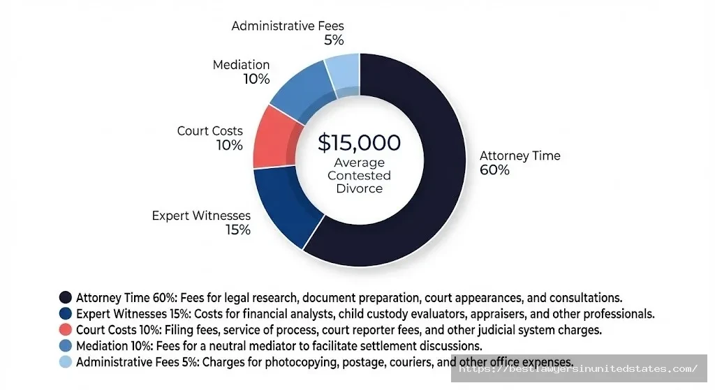 Comparison chart of DIY divorce vs attorney representation vs mediation in Hawaii showing costs, timeline, and best use cases