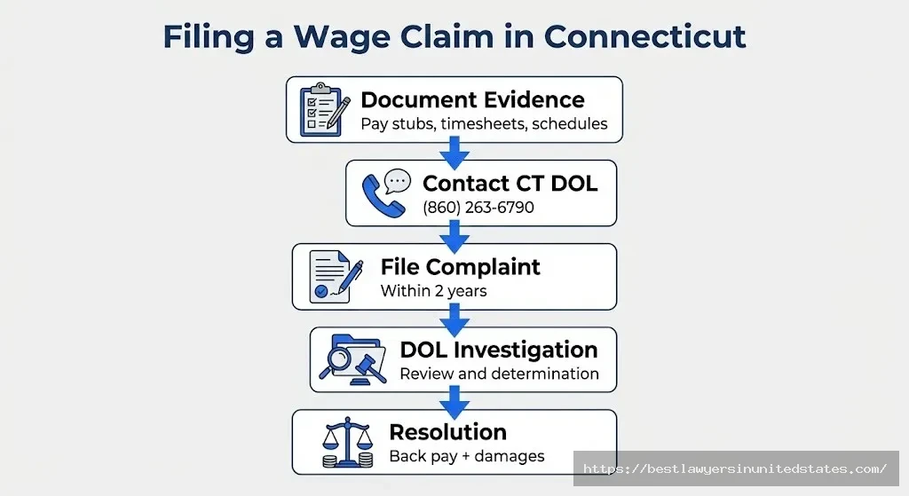 Connecticut wage theft penalties employer fines employee compensation recovery
