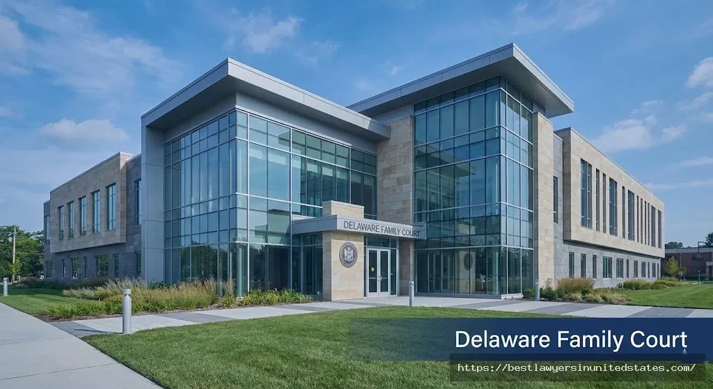 Delaware Family Court building where divorce petitions are filed and processed