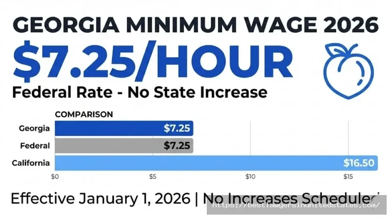 Georgia minimum wage 2026 rate $7.25 per hour federal rate no state increase