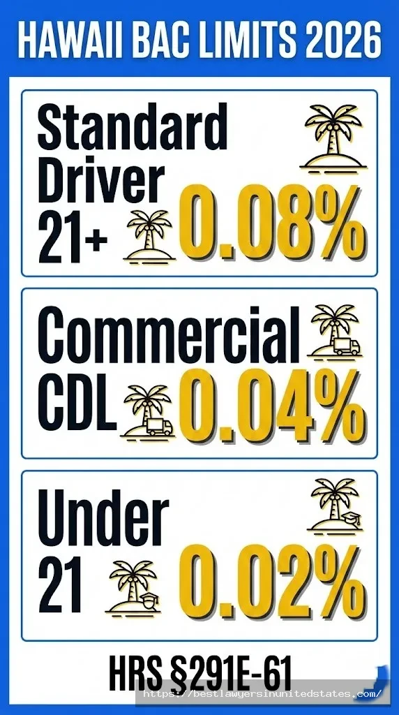 Hawaii OVUII Laws: Legal Framework & BAC Limits