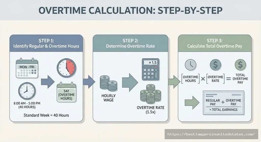 How overtime pay is calculated step by step