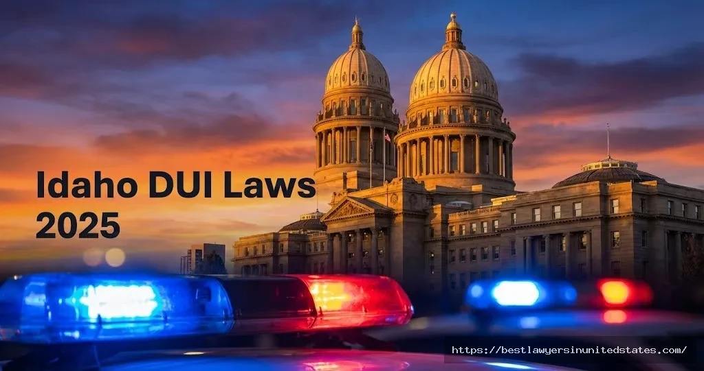 Idaho State Capitol and police vehicle representing Idaho DUI laws and legal consequences