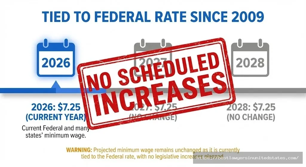 Idaho no scheduled minimum wage increases 2026 2027 2028 remains $7.25 federal rate