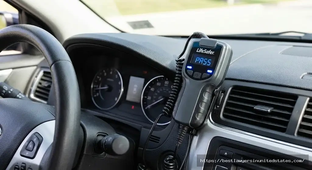 Ignition interlock device installed in car dashboard required for Colorado DUI offenders