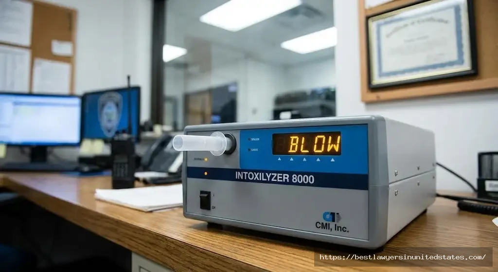 Intoxilyzer 8000 breathalyzer machine used for Delaware DUI chemical testing