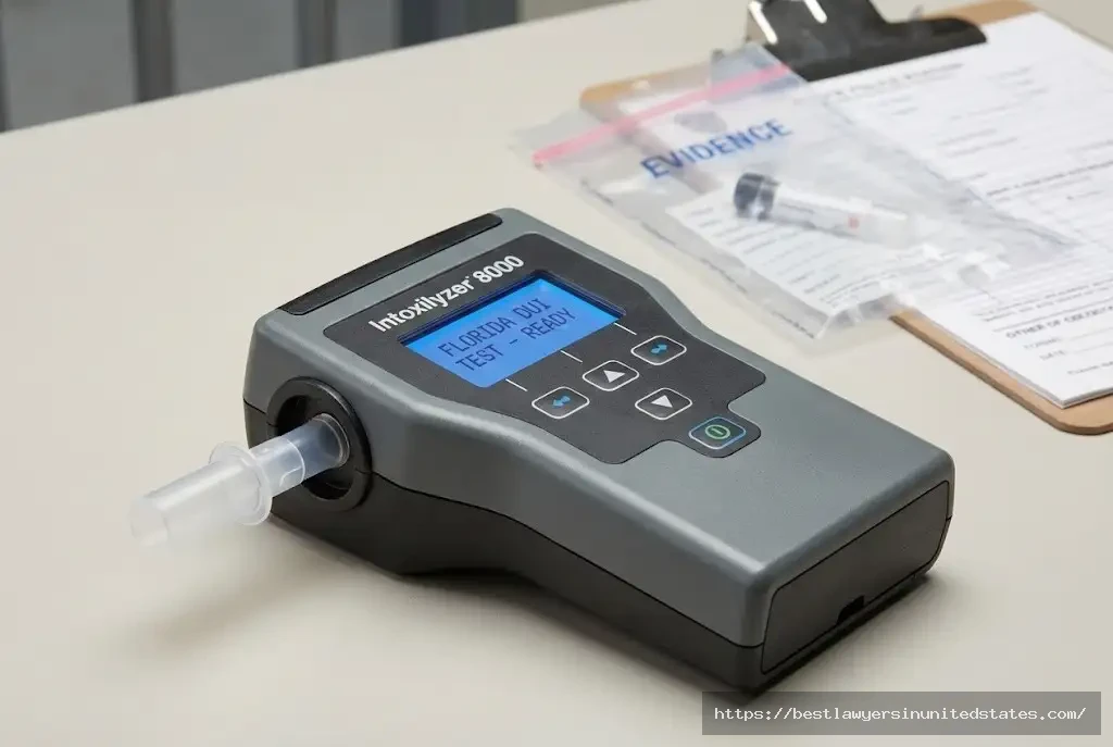 Intoxilyzer 8000 breathalyzer machine used for Florida DUI breath alcohol testing