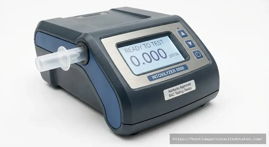 Intoxilyzer 8000 breathalyzer machine used for Kentucky DUI BAC testing at police stations