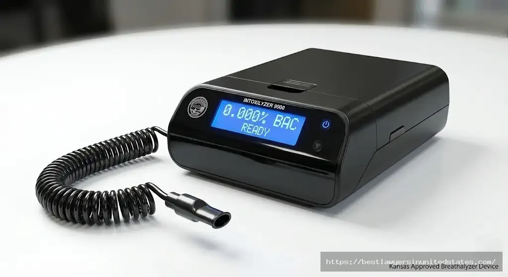 Intoxilyzer breathalyzer device used for Kansas DUI BAC testing under K.S.A. 8-1001