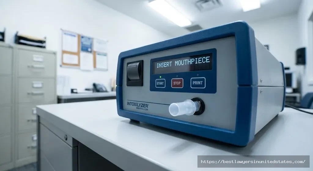 Intoxilyzer breathalyzer device used for official Arizona DUI chemical testing at police stations