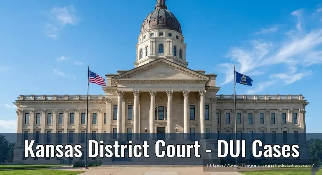 Kansas District Court courthouse building where DUI criminal cases are prosecuted