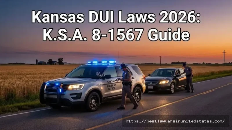 Kansas Highway Patrol DUI traffic stop showing enforcement of K.S.A. 8-1567 drunk driving laws