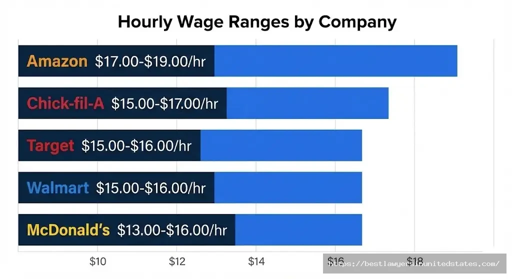 Maryland employer starting wages McDonald's Chick-fil-A Walmart Target Amazon 2026
