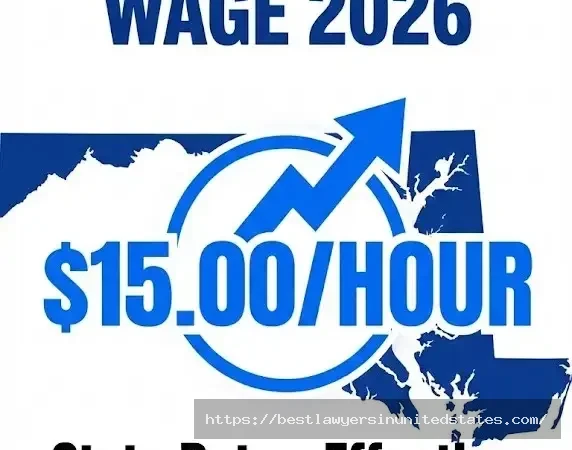 Maryland minimum wage 2026 is $15.00 per hour, $7.75 above federal rate