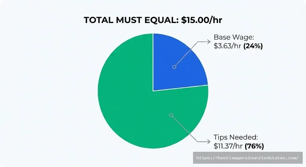Maryland tipped minimum wage $3.63 base plus tips must equal $15.00 total