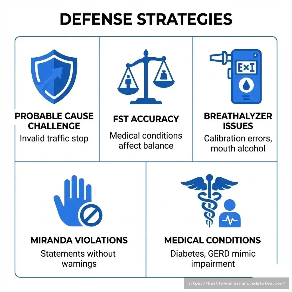 Mississippi DUI defense strategies probable cause, FST accuracy, breathalyzer calibration challenges