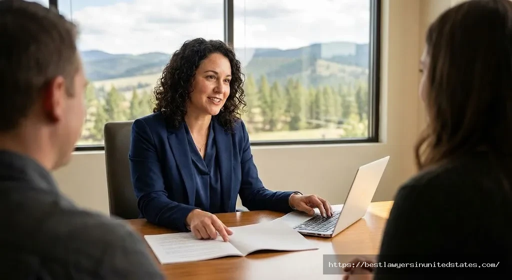 Montana divorce attorney consulting with clients about legal fees and divorce costs