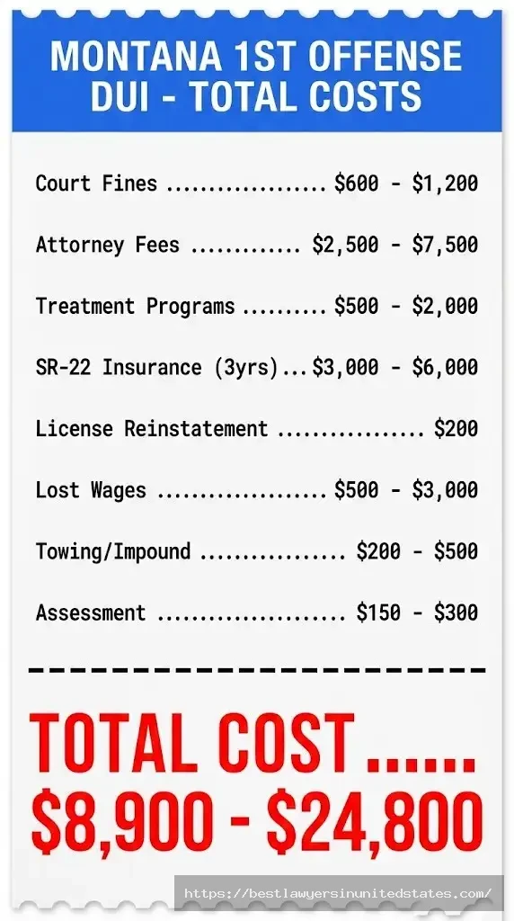 Montana implied consent law - breathalyzer refusal vs test submission consequences comparison